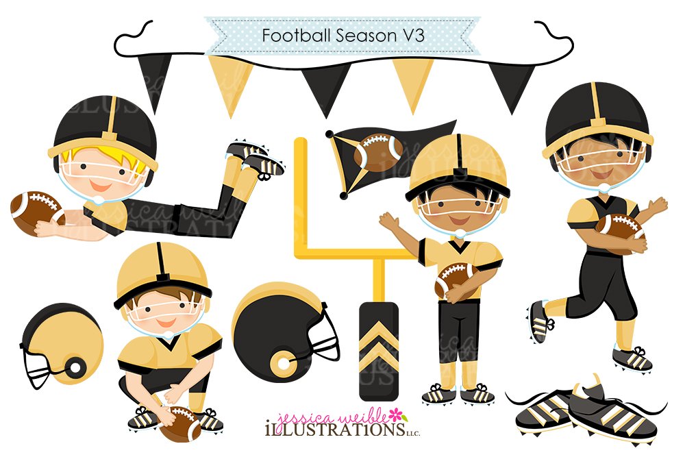 Football Season - Black & Gold cover image.