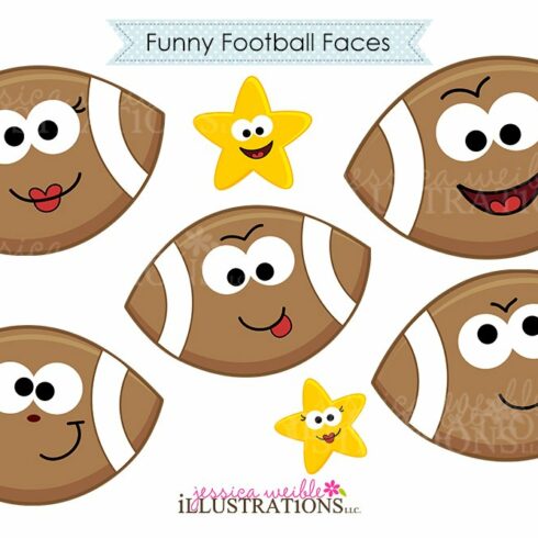 Funny Football Faces cover image.