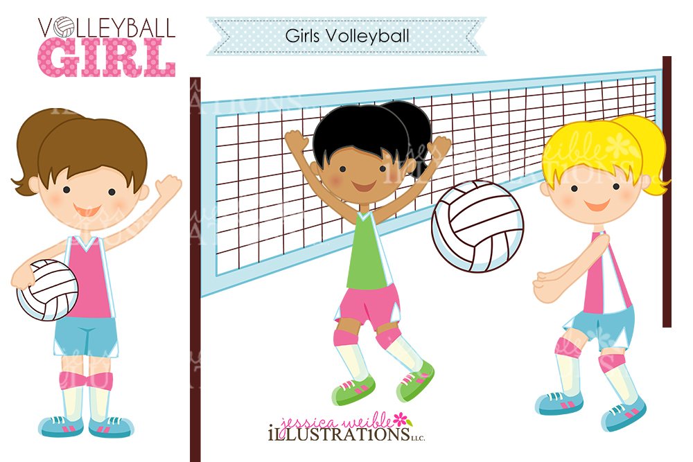 Girls Volleyball cover image.