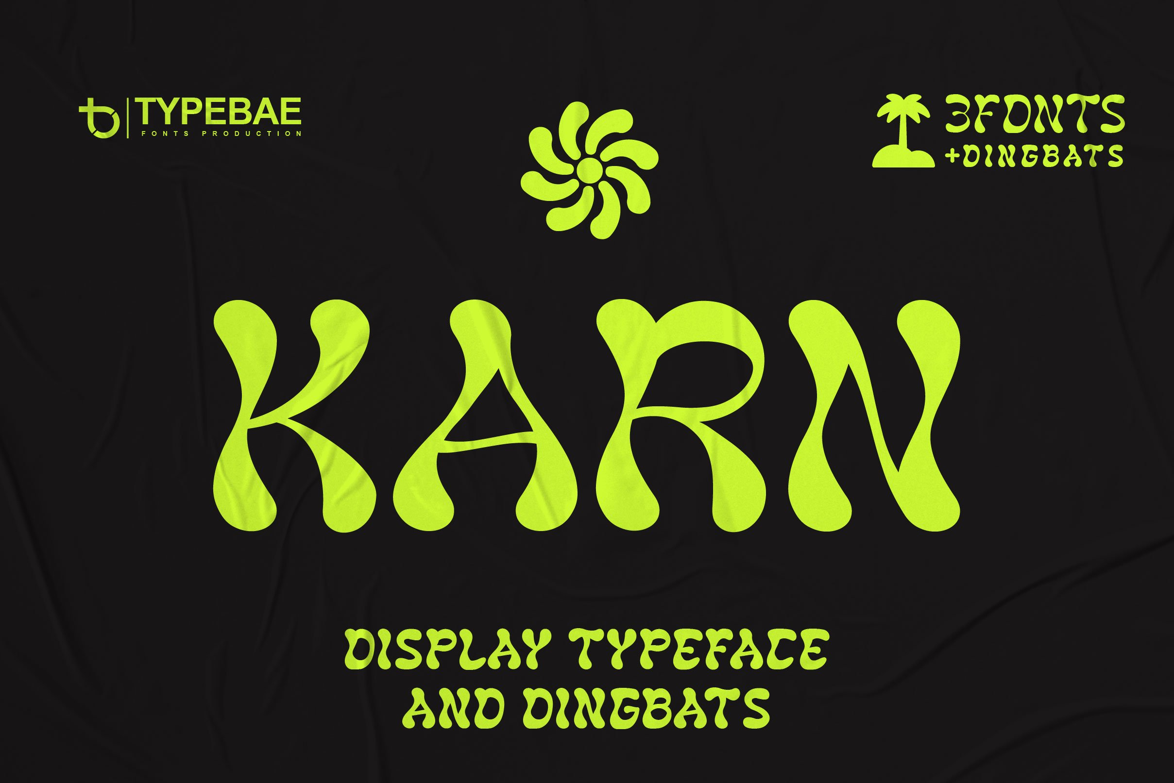 KARN - Display Typeface & Dingbats cover image.