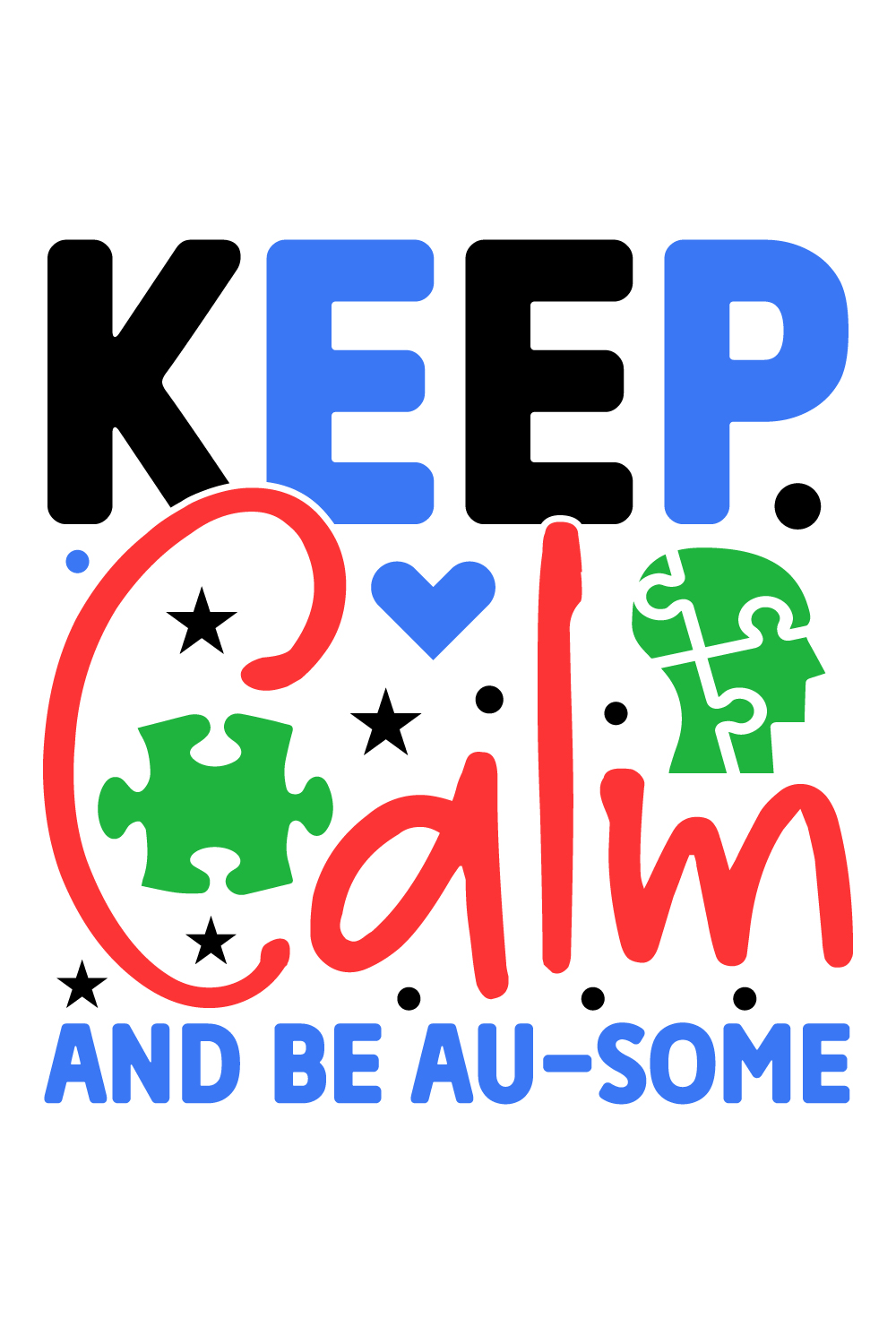 keep calm and be au-some pinterest preview image.