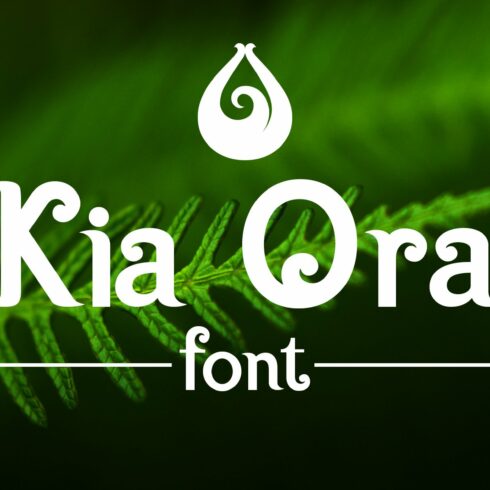 Kia Ora Font cover image.