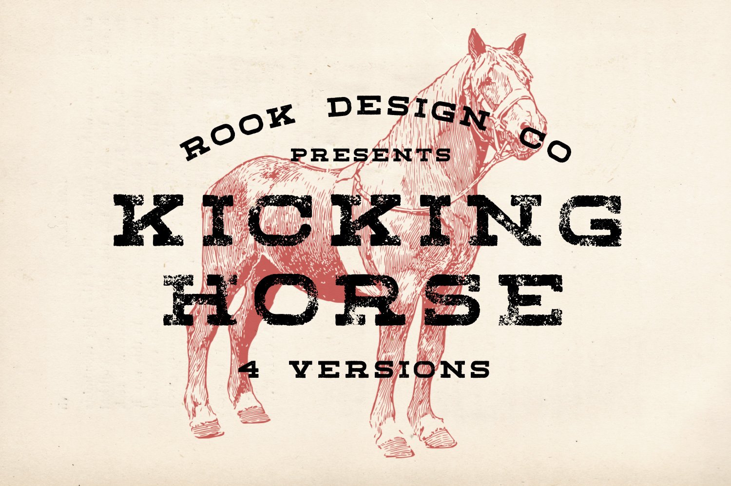 Kicking Horse - 4 Font Family cover image.