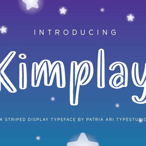 Kimplay - Cute Kids Fonts cover image.