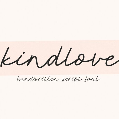 Kindlove | Handwritten Script Font cover image.