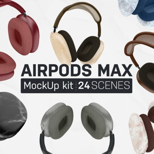 AirPods Max Mockup Kit cover image.