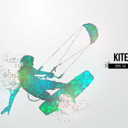 Silhouettes of a kitesurfer cover image.