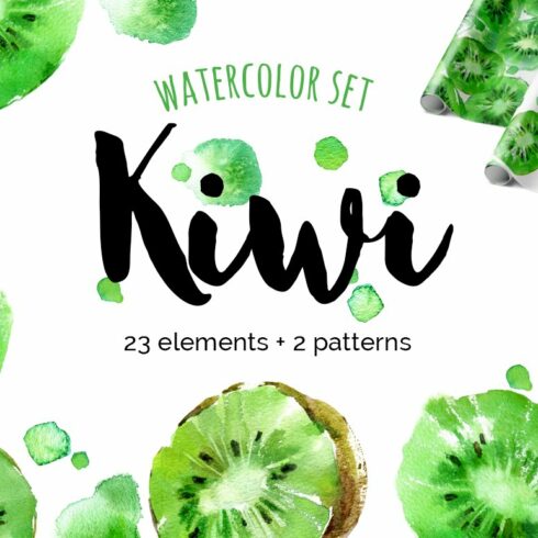 Watercolor kiwi fruit cover image.