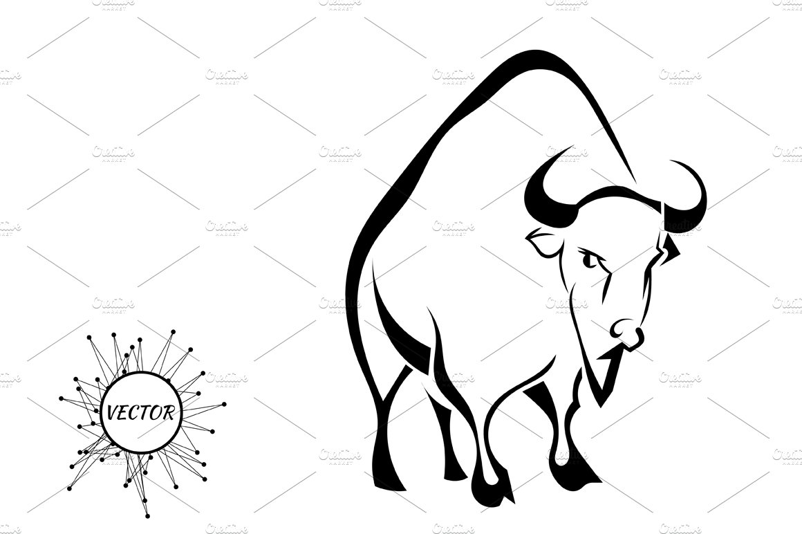Buffalo isolated on white background cover image.