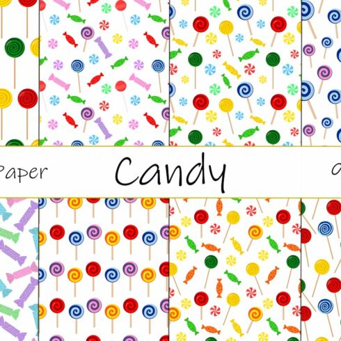 Candy pattern. Lollipop pattern. cover image.