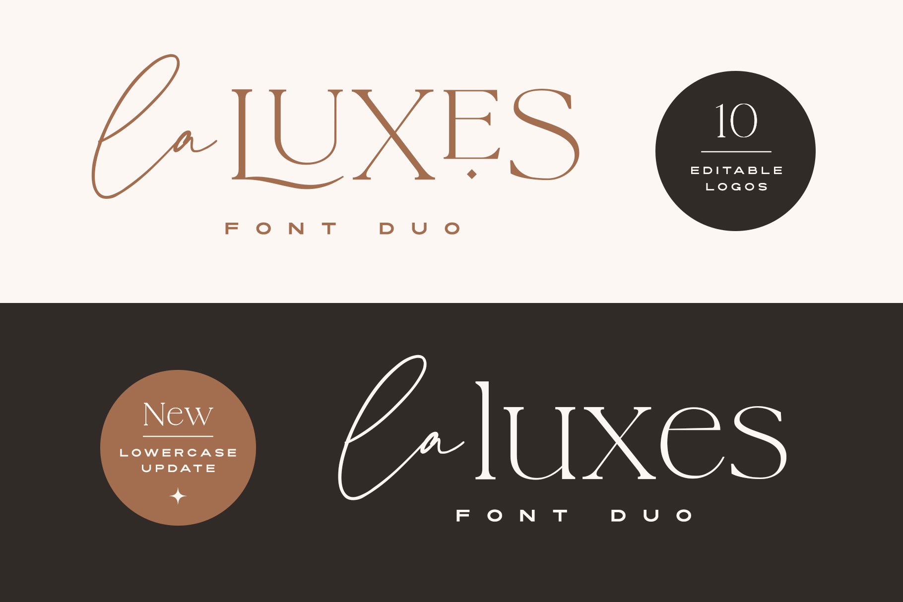 La Luxes Font Duo + Logos (Updated!) cover image.