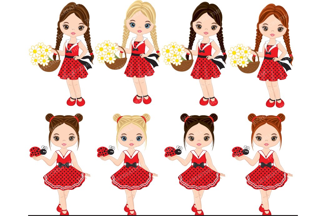 Vector Ladybird Clipart preview image.