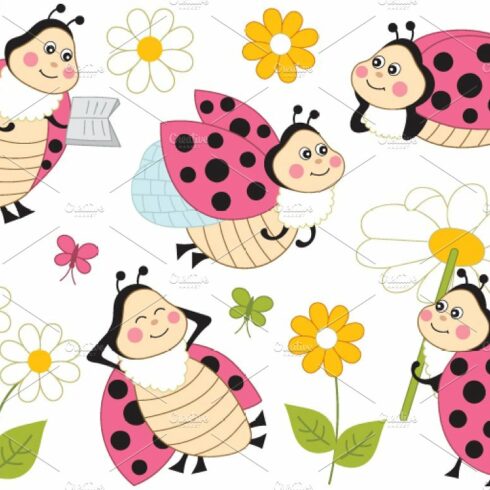 Vector Ladybug Clipart cover image.