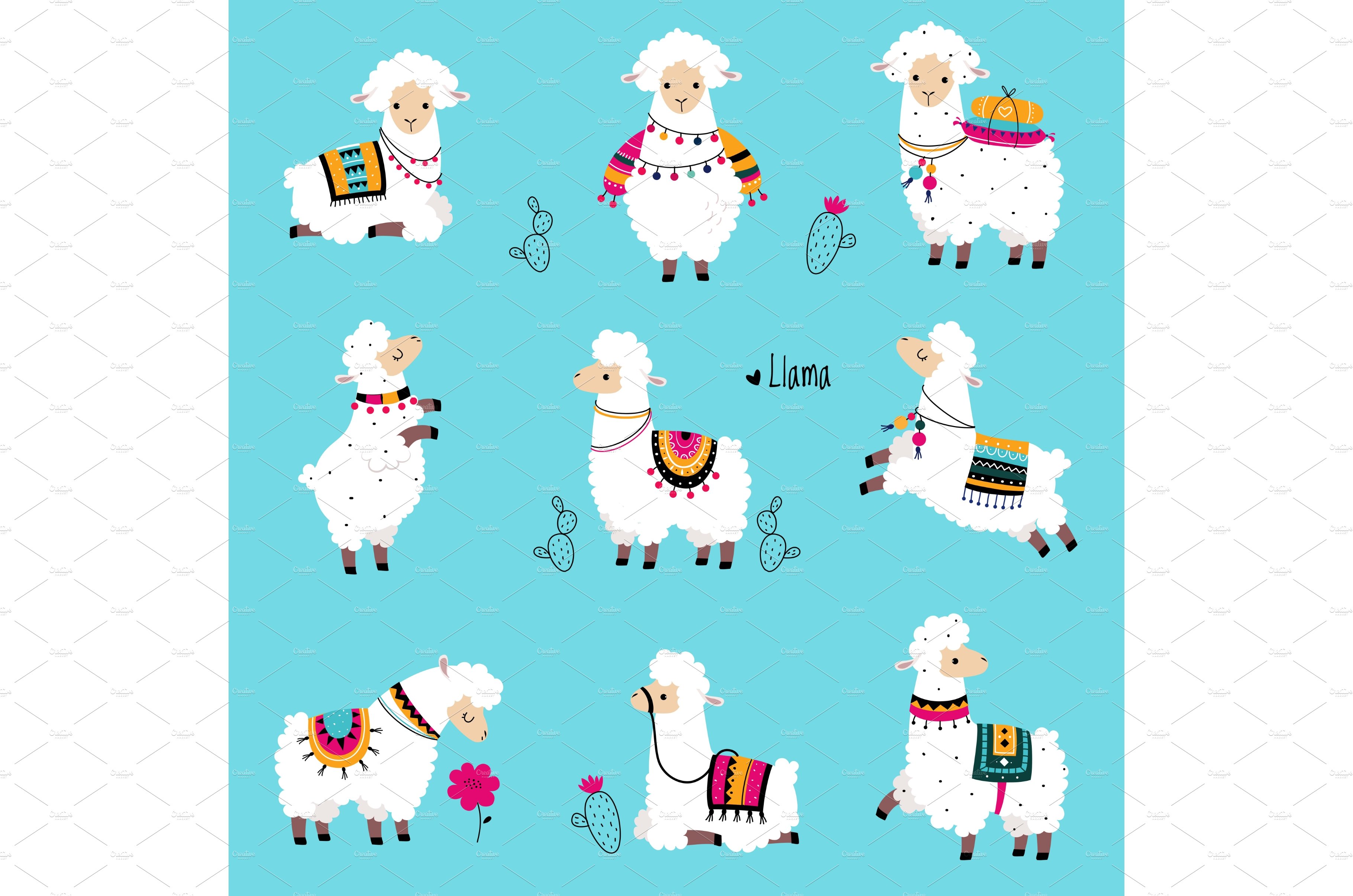 Cute Fluffy Llama or Alpaca Camelid cover image.