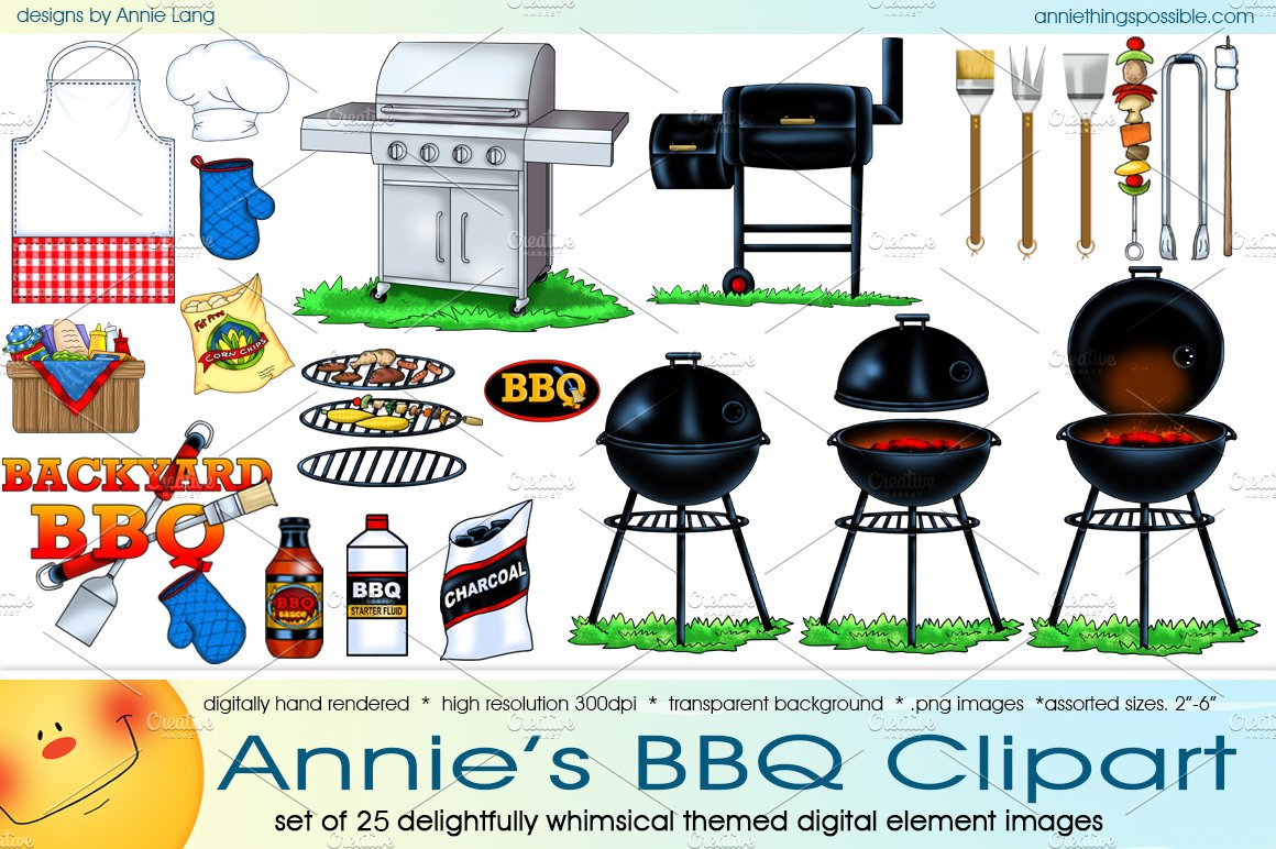 Annie's BBQ Clipart cover image.