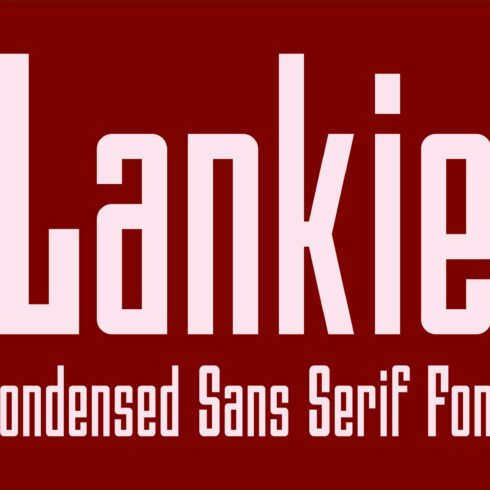 Lankie - Condensed Sans Serif Font cover image.