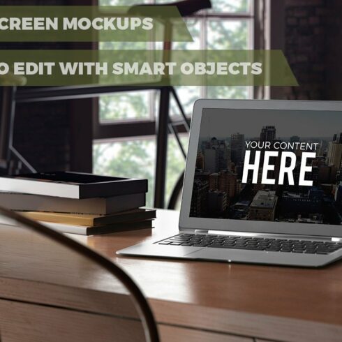 5 PSD screen mockups cover image.