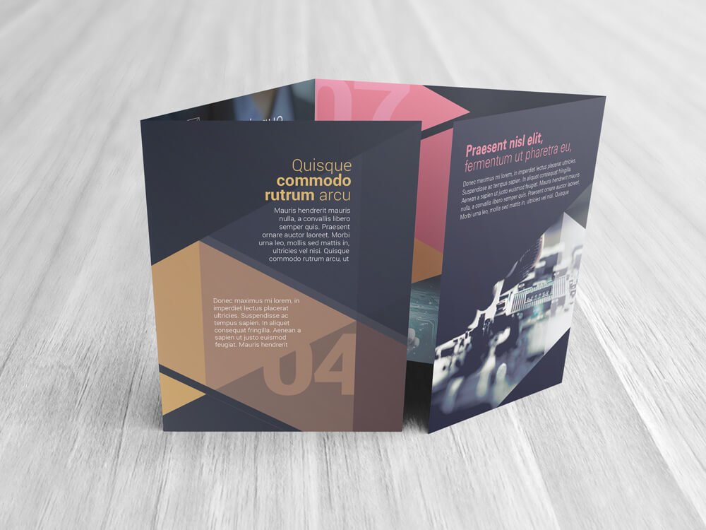 Double Gatefold Brochure Mockups preview image.