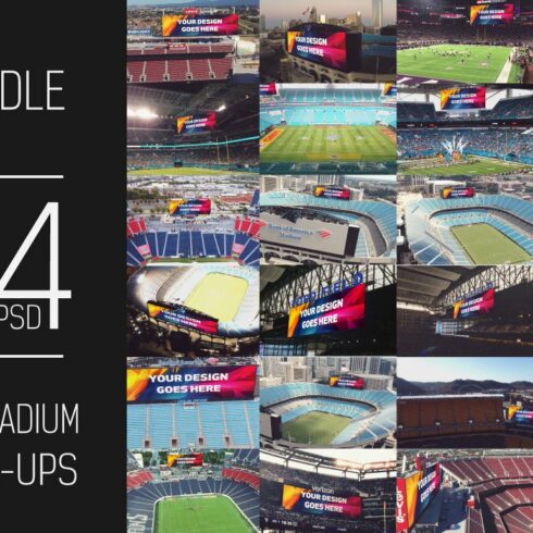 24 PSD NFL Stadium Mockup #1 cover image.