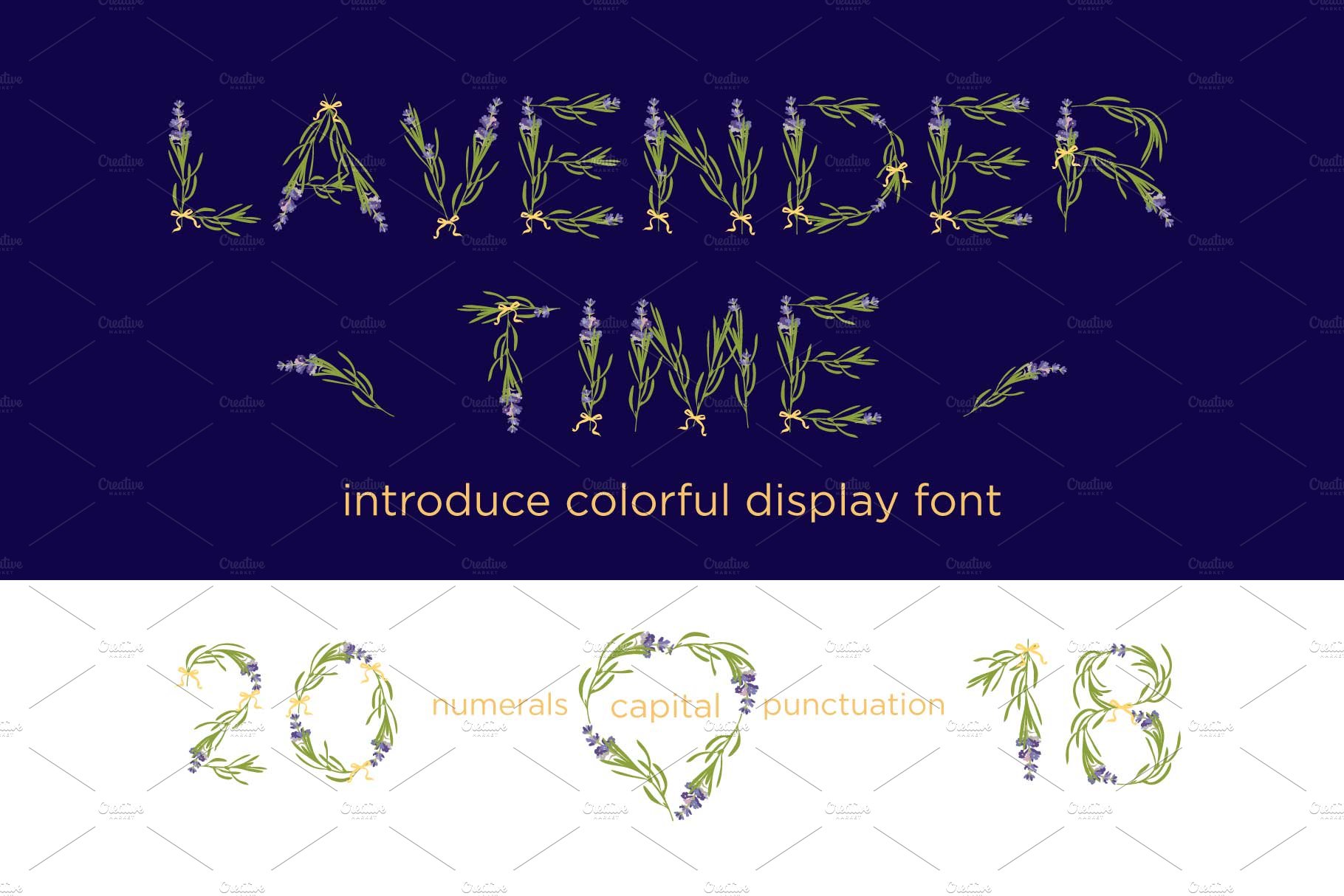 LAVENDER-TIME-Color font cover image.