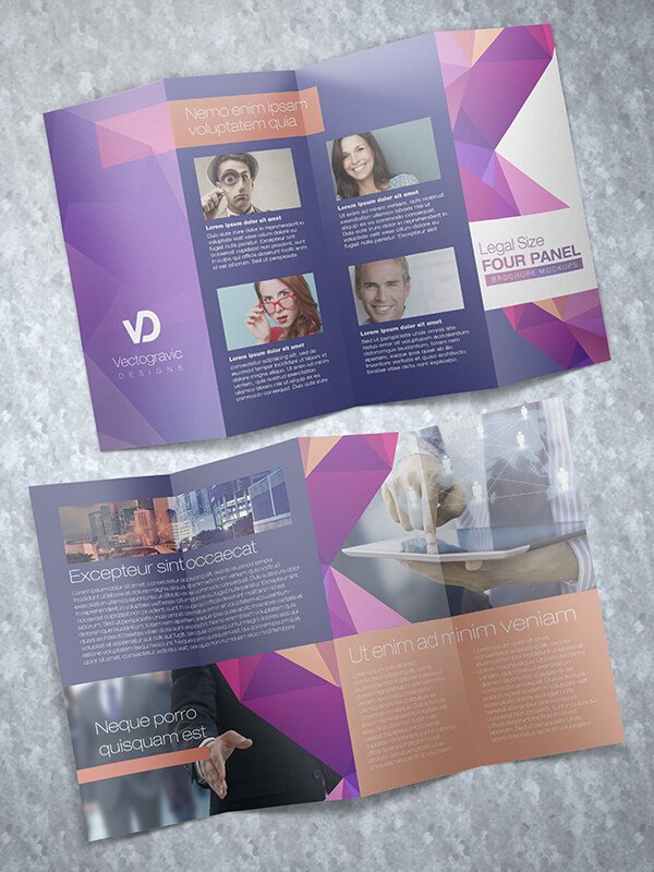 legal size four panel brochure mockup 04 296