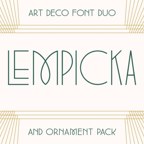 Lempicka Font Duo & Vector Ornaments cover image.