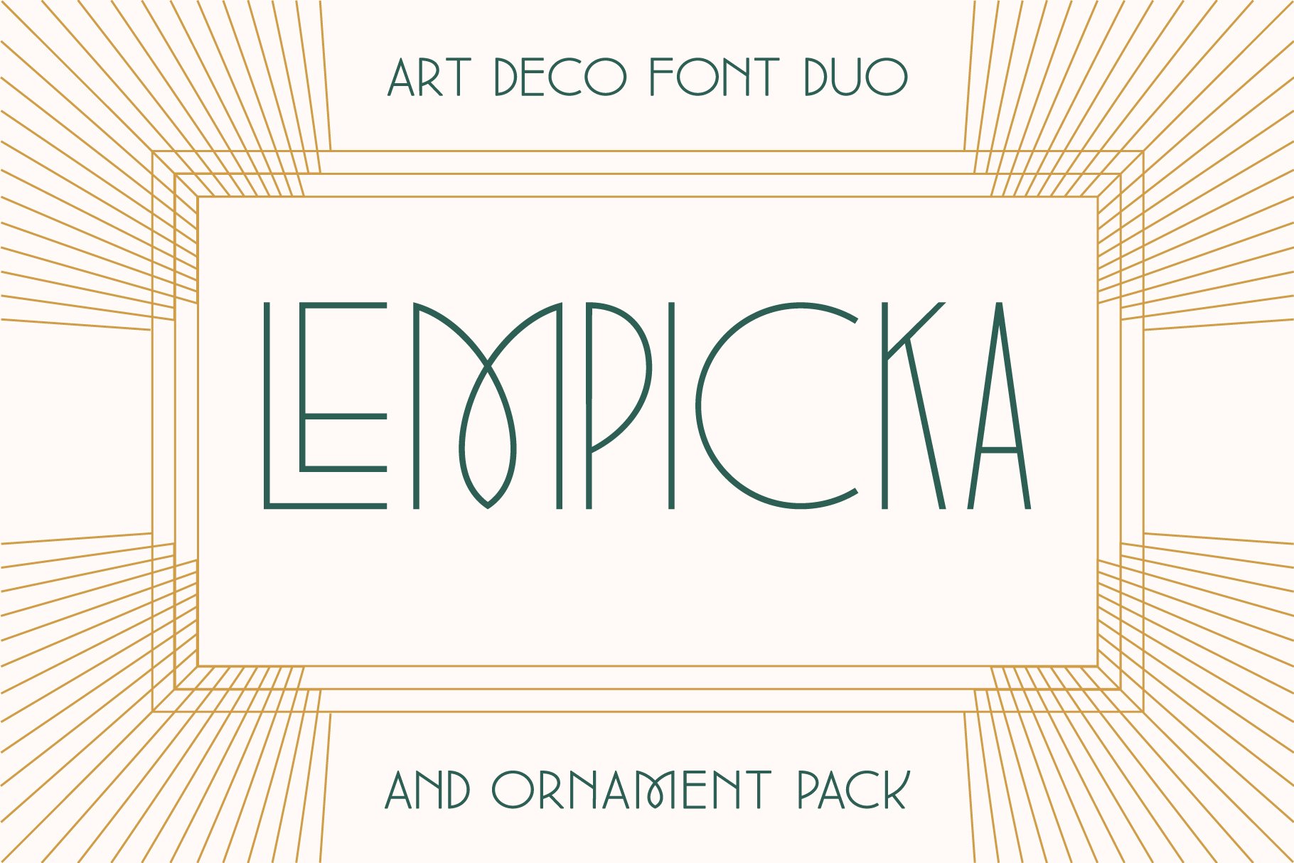 Lempicka Font Duo & Vector Ornaments cover image.