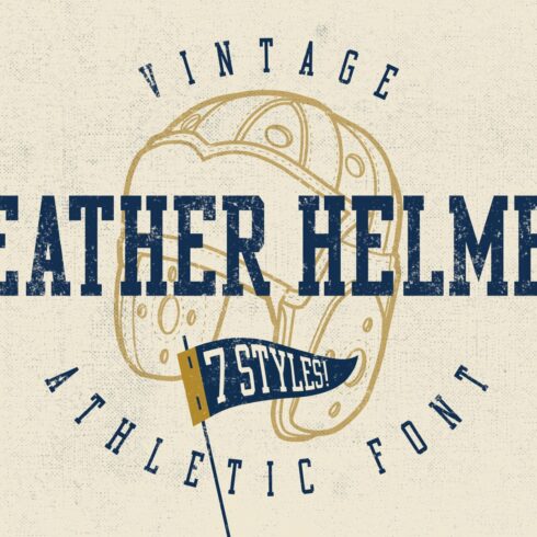 Leather Helmet Athletic Font cover image.