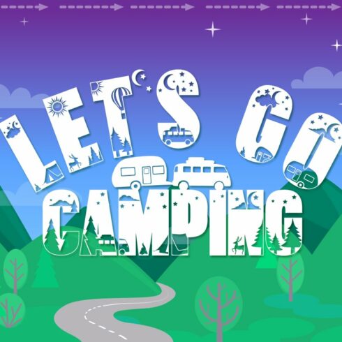 Camping Font - Let's Go Camping cover image.