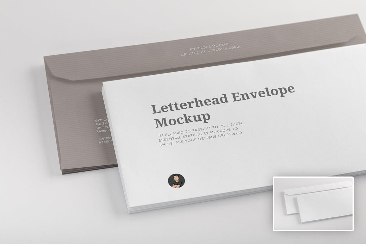 letterhead envelope mockup 01 108
