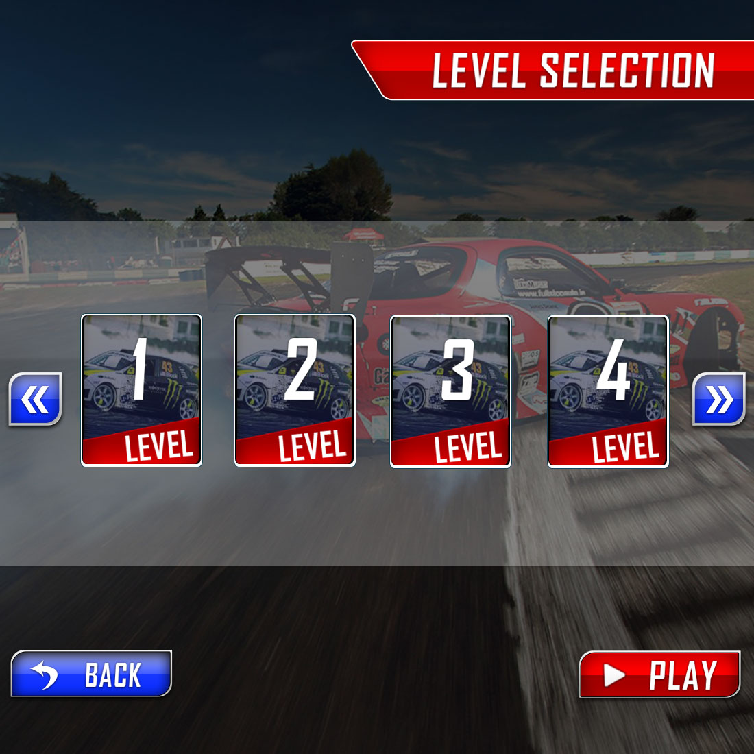 Racing Game UI Buttons Template | Game UI Bundle preview image.