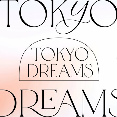 Tokyo Dreams Display Ligature Serif cover image.