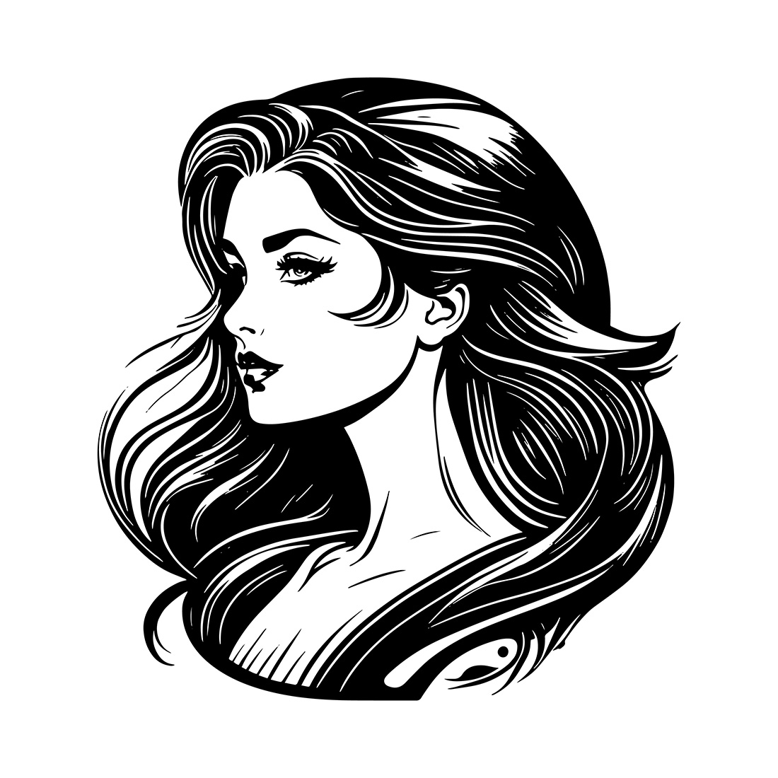 Beautiful Girls Logo illustration preview image.