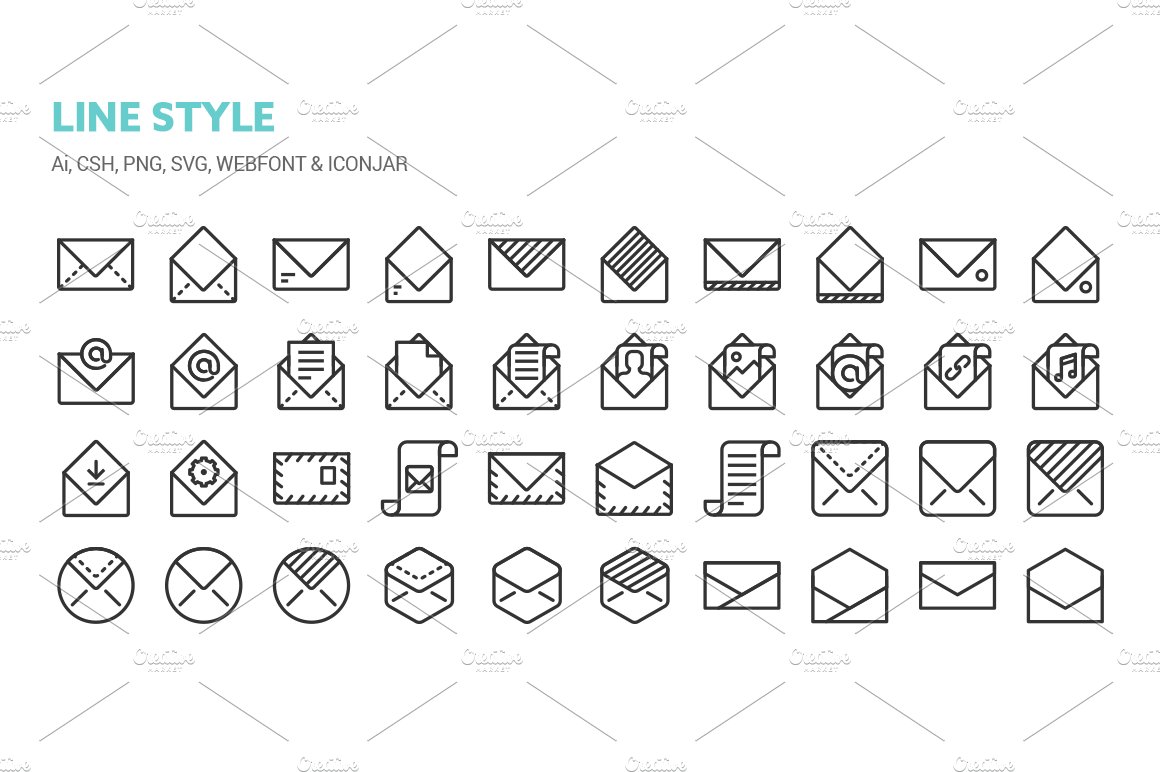 Mail Icons preview image.
