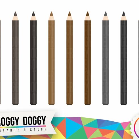 Makeup Crayons / Eye Pencils Clipart cover image.