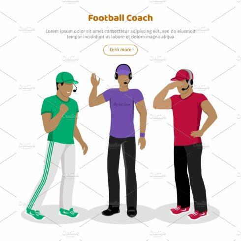 Football Coaches Web Banner Cartoon Soccer Referee cover image.