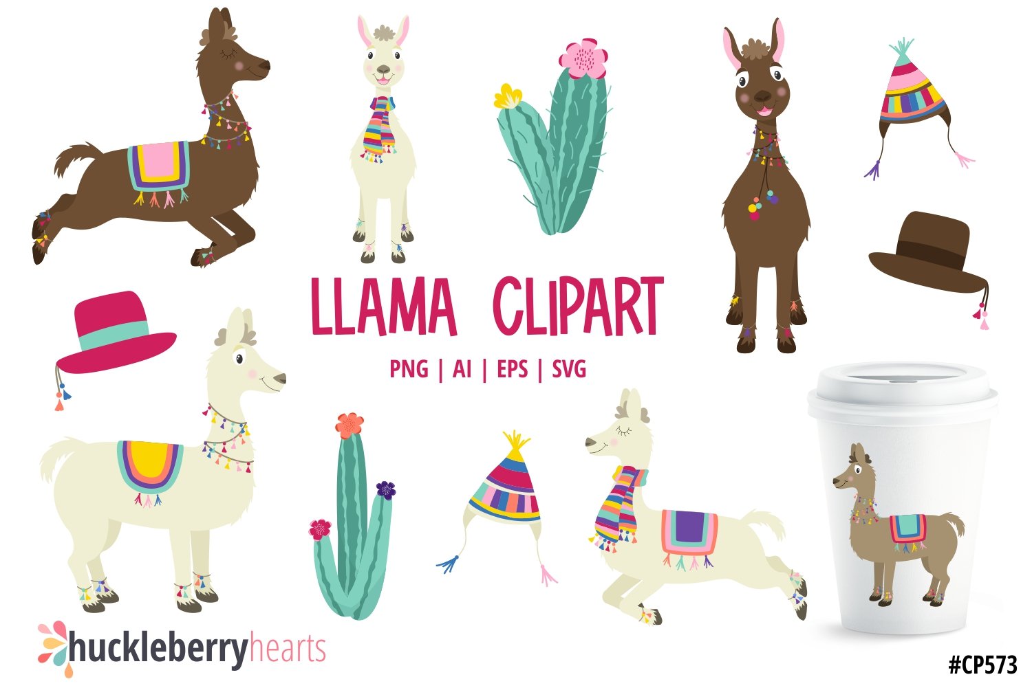 Llama Clipart cover image.