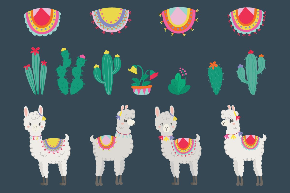 "cute llama" preview image.