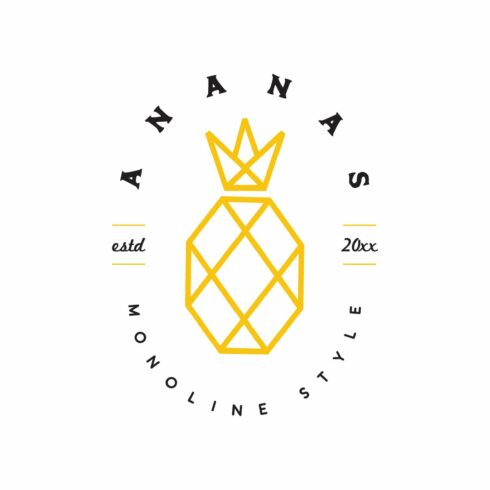 Monoline Pineapple Logo cover image.