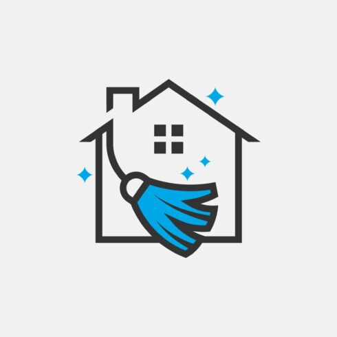 House cleaning logo template; cover image.