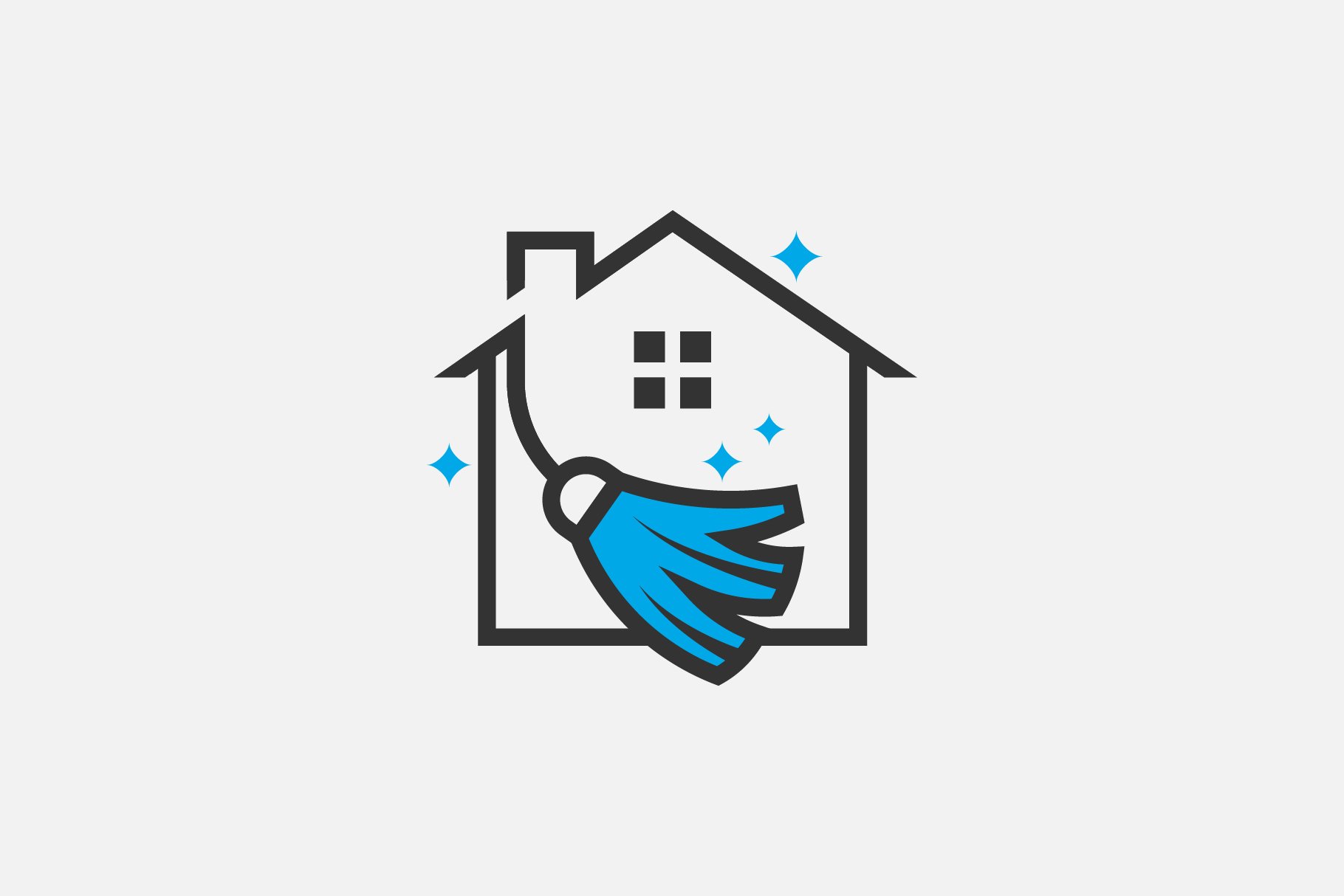 House cleaning logo template; cover image.