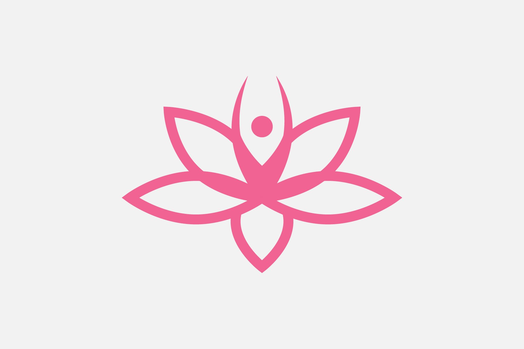 Lotus yoga logo template; cover image.