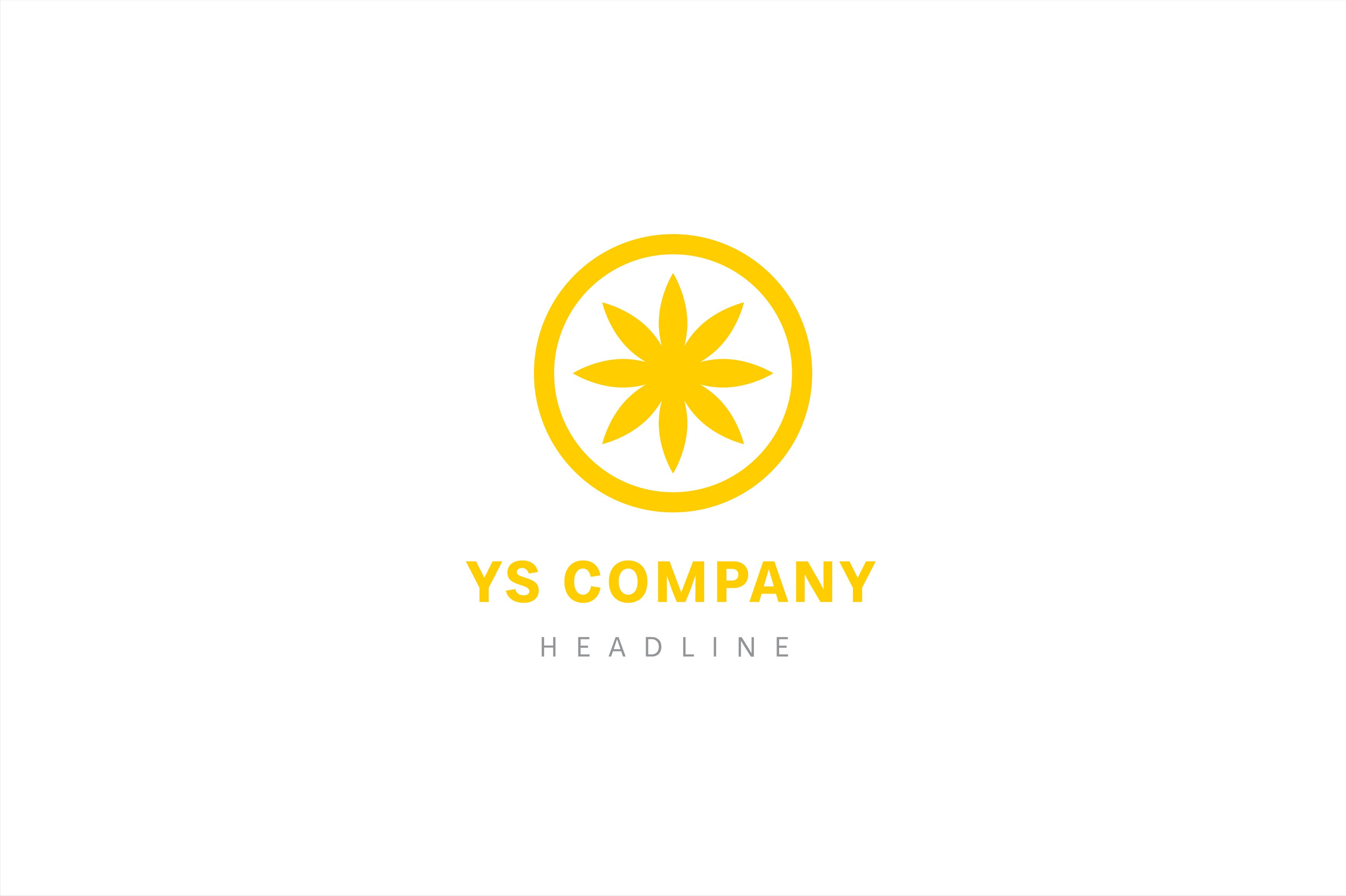 Aster company logo template. cover image.