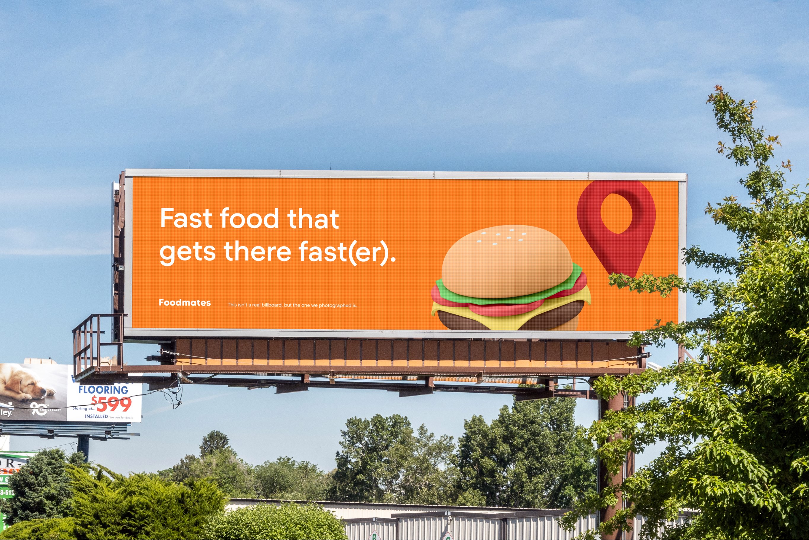 Long Digital Billboard Mockup PSD preview image.