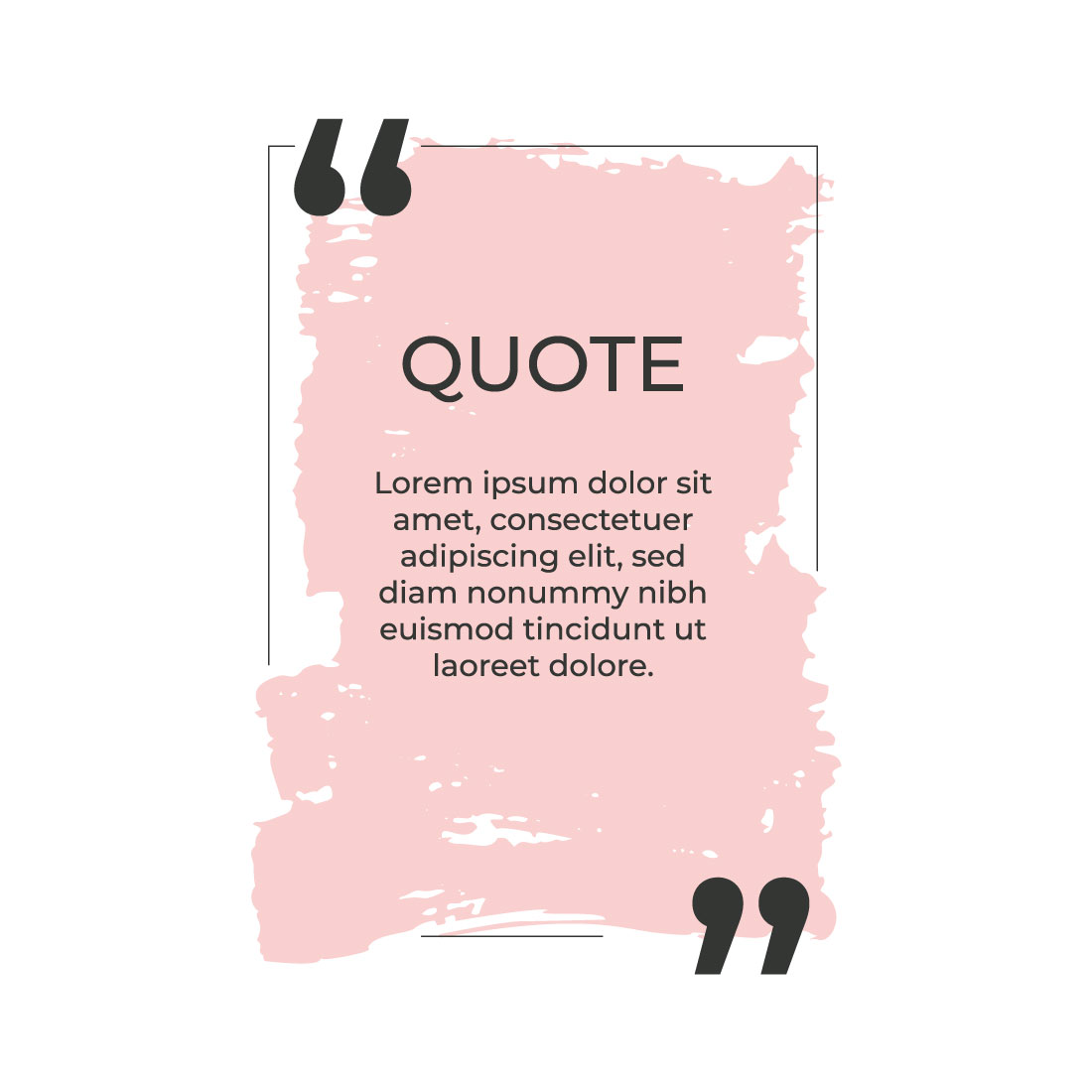 long round quote box frame 431