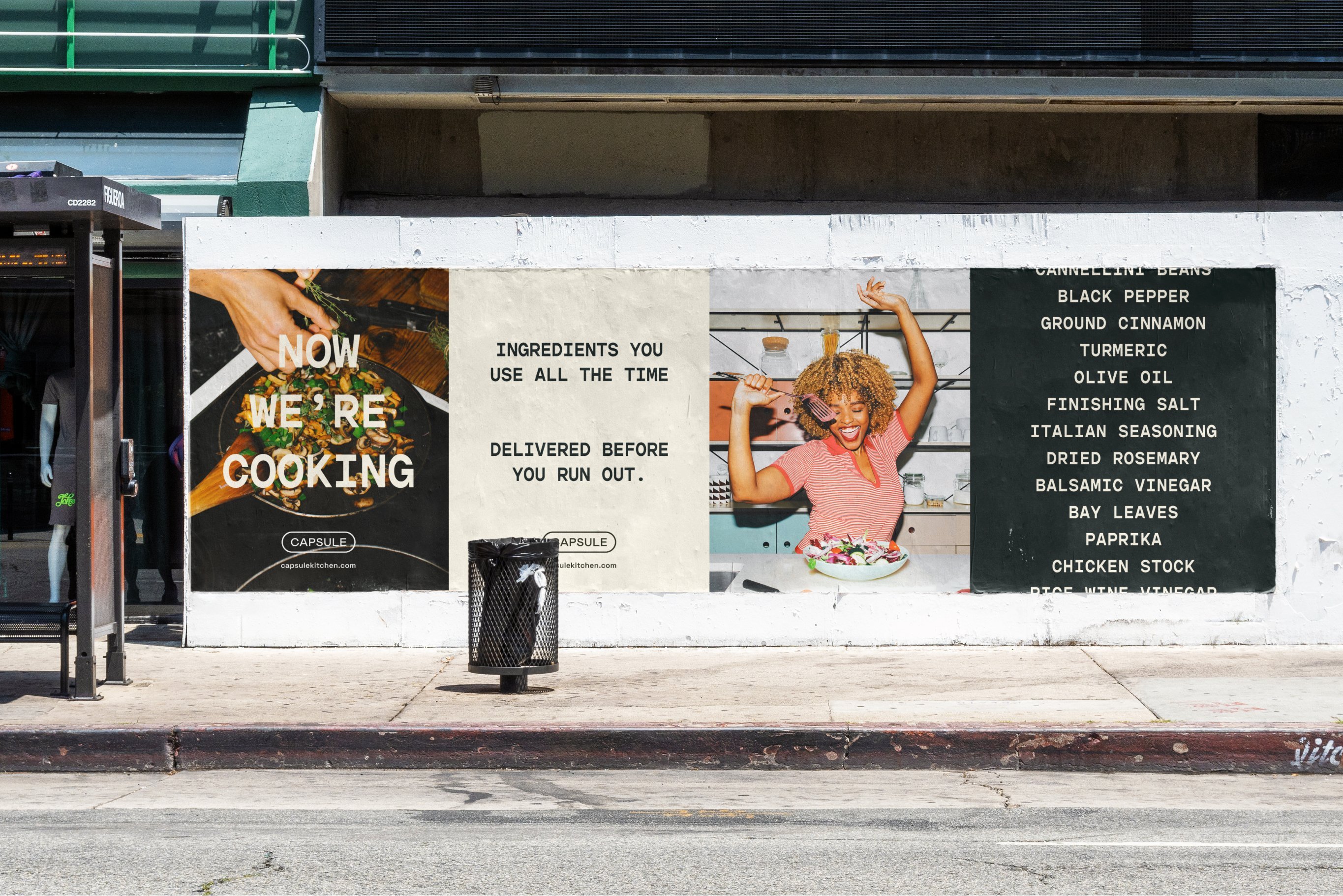 long sidewalk billboard mockup template 767