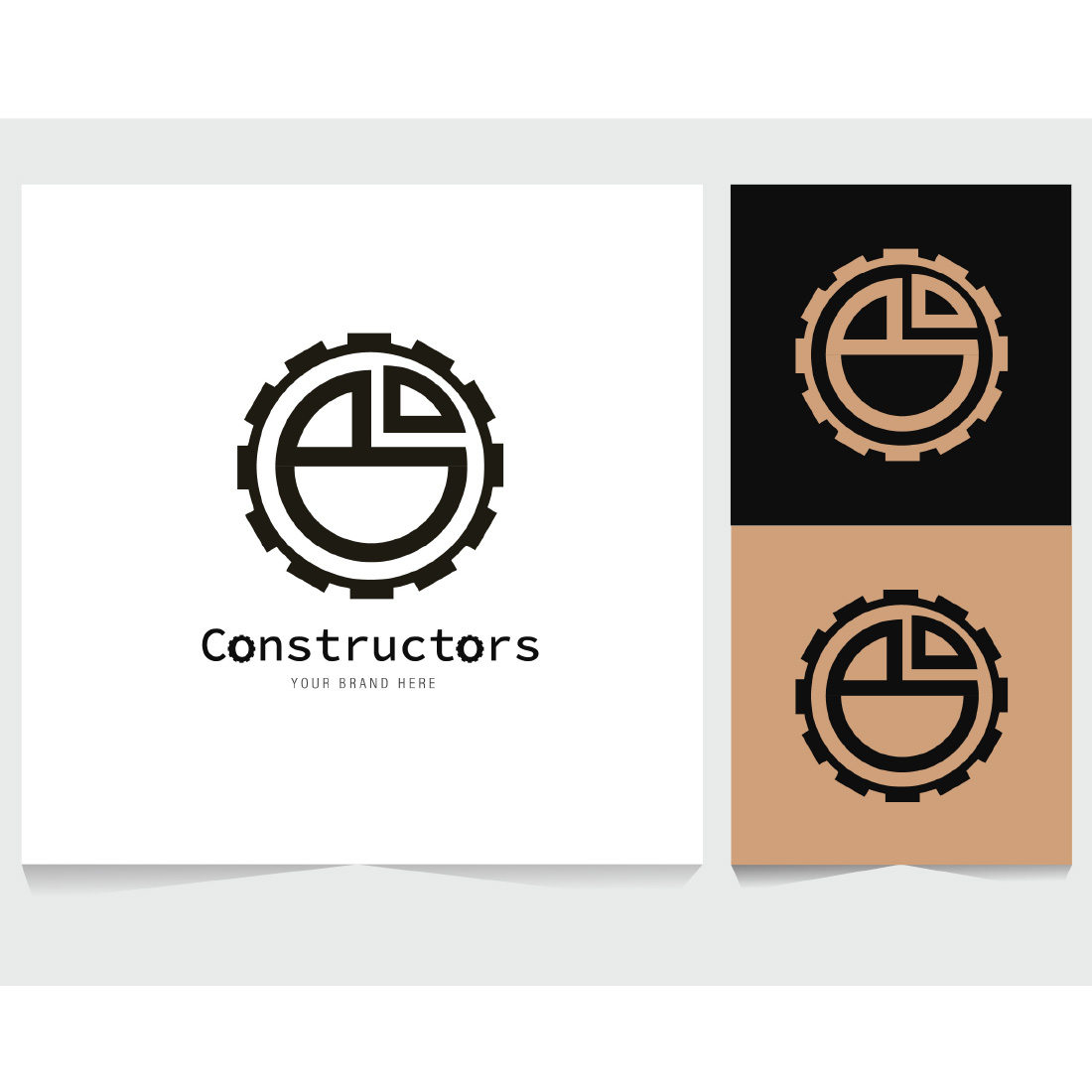 logo design idea for construction business preview image.