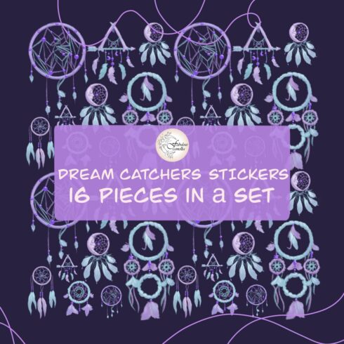 Dreamcatchers printable stickers cover image.