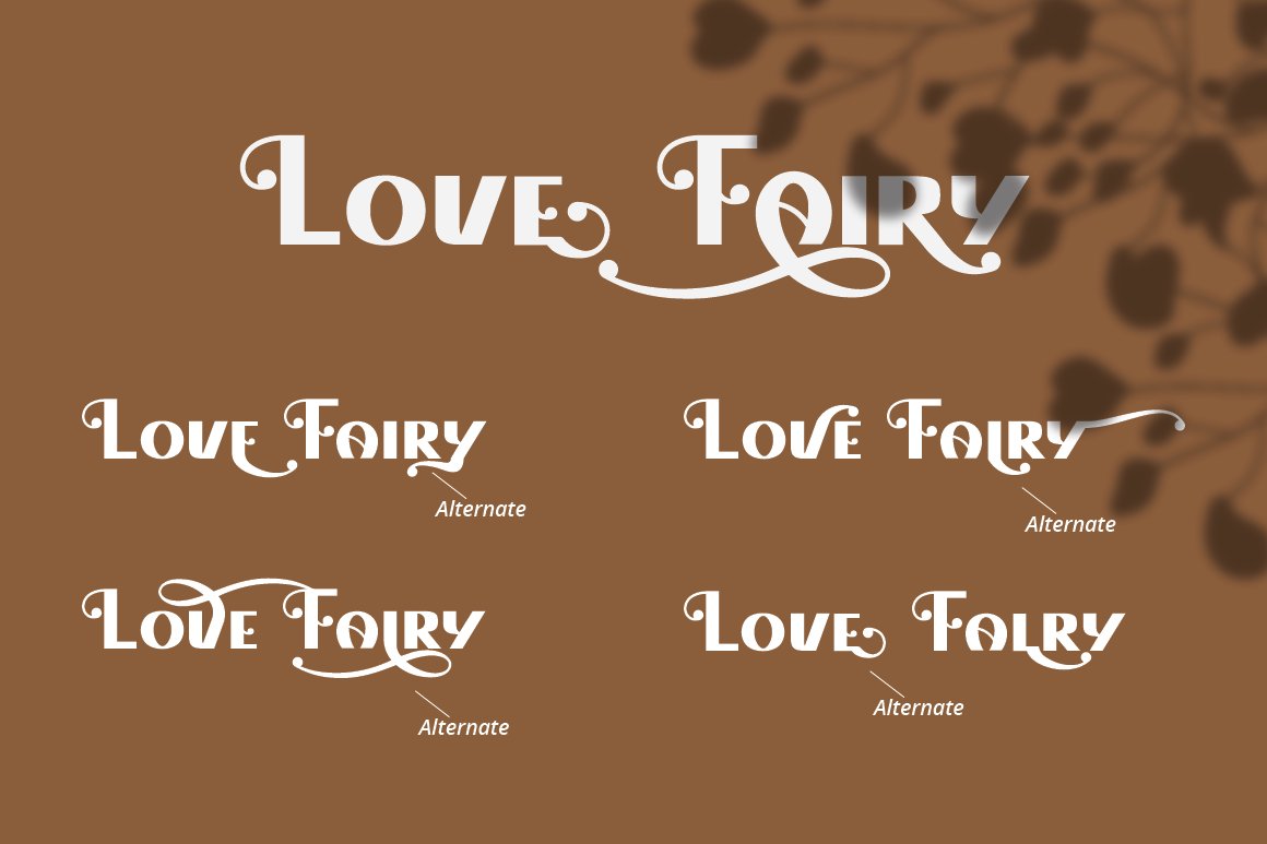 Love Fairy - Modern Display Font preview image.