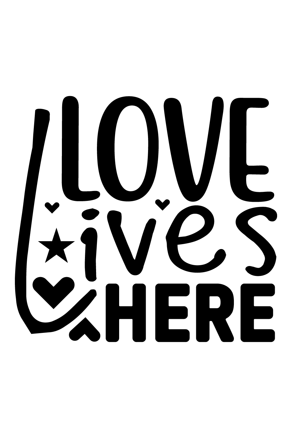 Love lives here pinterest preview image.